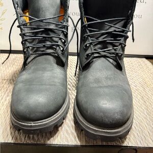 Timberland Premium Men's Charcoal Boots SZ 10- Box6